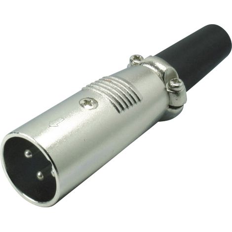 Kash 55000 XLR-Steckverbinder Stecker, gerade Polzahl: 3  Silber 1 St.