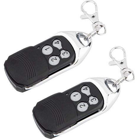 Set of 2 rolling code remote controls compatible with Normstahl Crawford EA433 2KS, EA433 4KS, RCU 433-2, RCU 433-4, N002800, T433-4 EA433 2KM Micro 433.92 MHz (1/5)