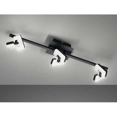 LED Deckenstrahler RAY Schwarz 3-flammig, Breite 60cm (1/4)