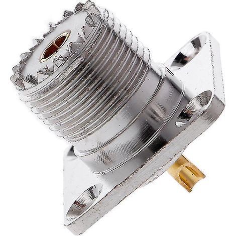 Connecteur RF femelle UHF SO239 pour montage sur panneau, châssis, bride, montage sur pont, à souder (1/4)