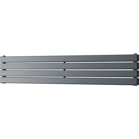 Typhoon Axis - Anthracite Horizontal Radiator H272mm x W1400mm Double Panel