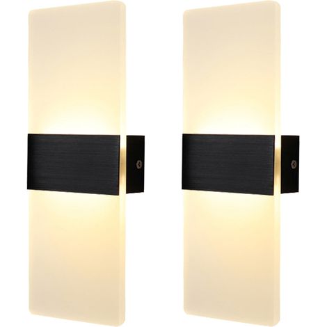 Applique murale LED moderne à intensité variable, pour adaptée aux salons intérieurs (1/5)