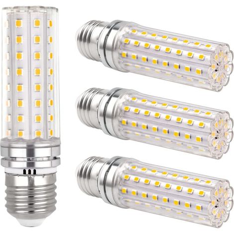Corn E27 LED Light Bulb, 18W 220-240V 1200lm Cool White 6000K Non-Dimmable 100W Incandescent Equivalent E27 LED Bulb for Indoor Lighting Chandelier/Desk Lamp/Wall Lamp, 4 Pack (1/5)