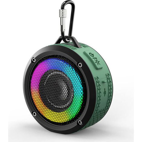 Enceinte Bluetooth Waterproof, Haut-parleur Extérieur Imperméable IPX7 Sans Fil,mini Enceinte Bluetooth Portable Imperméables À L'eau, Avec Des Lumières (1/5)