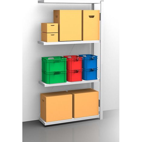 eurokraft pro, Rayonnage emboîtable à tablettes, galvanisé,