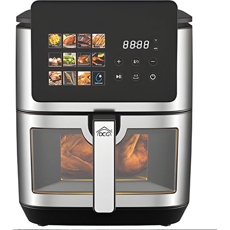 Friggitrice ad Aria Display Digitale Capacità 9 Litri 1800 Watt DCG