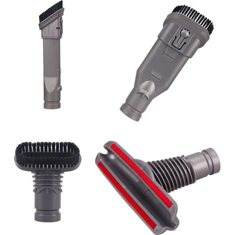 Lot de 4 Home Kit d'outils de nettoyage Aspirateur Accessoires pour Dyson V6 DC16 DC31 DC33 DC34 DC35 DC 56 Dc58 DC59 Dc61 DC62 Dc72 aspirateurs à main levée