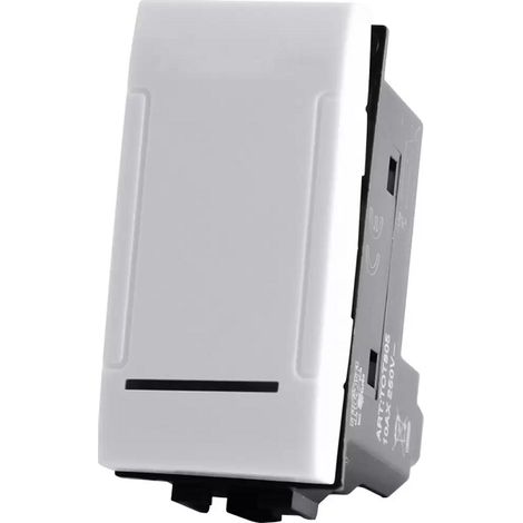 INTERRUTTORE UNIPOLARE (16A-250V) T1 BIANCO 801B (1/3)