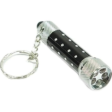 Mini-Taschenlampe mit 5 LEDs, Schlüsselanhänger, Schwarz, extrem langlebige Taschenlampe, sehr langlebig und nützlich, professionell und attraktiv