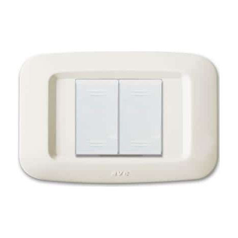 Placca Yes Tecnopolimero Luc. 2M Aff.Blanc ( AVE cod. 45PY02BP )