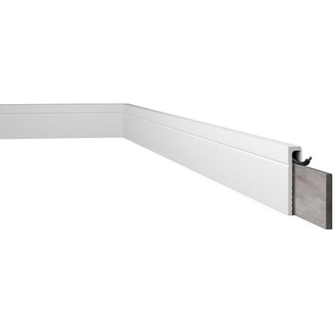 CBC2 DECOFLAIR Surplinthes Polystyrène HD 110 x 22 x 2000 - 1 pièce (1/5)