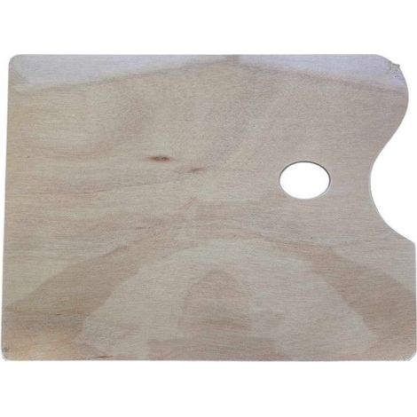 Palette - Rectangulaire - Bois - Pour mélanger les peintures