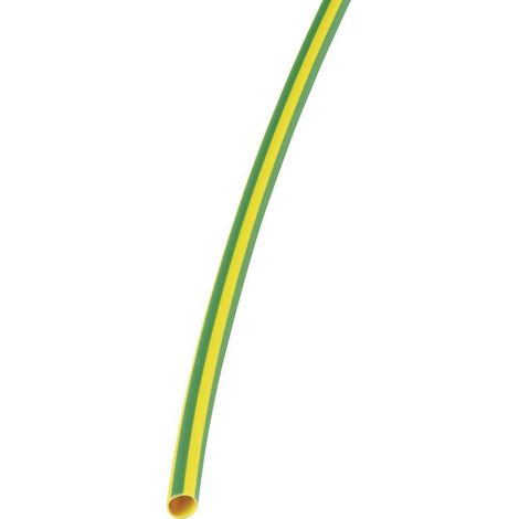 HELLERMANNTYTON 308-30165 308-30165-JUEGO DE TUBOS TERMORRETRÁCTILES (1,50 MM, 3:1, 10 UNIDADES), COLOR VERDE Y AMARILLO