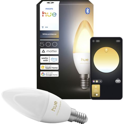 Philips Hue LED-Leuchtmittel (einzeln) 8721103099426 EEK: D (A - G) E14 0.2 W Kaltweiß, Warmweiß (1/5)
