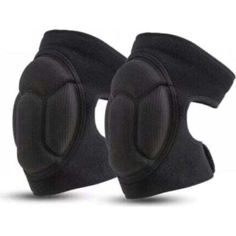 1 paire de genouillères de travail, genouillères de jardinage noires, genouillères de protection antidérapantes et anti-collision, genouillères de jardinage multi-usages - Noires (1/4)