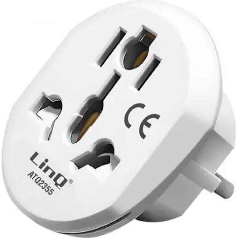 Linq - Adattatore Viaggio Spina Universale Da Presa Ue Tipo C A Regno Unito Tipo G Atq2355 - (1/5)