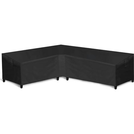 Housse de canapé d'angle en tissu Oxford imperméable et solaire pour jardin ou cour (1/5)