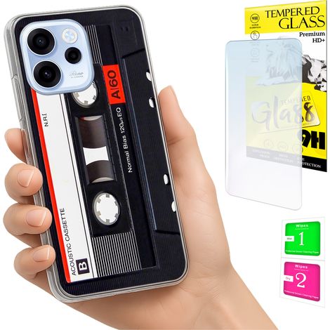 Funda para Oppo Reno 15F / 15F FS con cubierta para foto, tapa trasera y cristal 9H. (1/5)