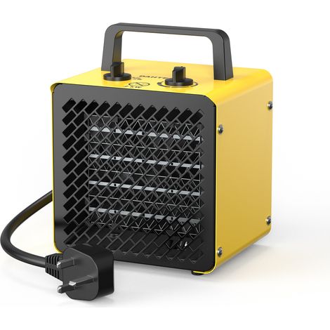 2000W Portable Ceramic Fan Heater – Fast Heating Electric Heater with Adjustable Thermostat for Garage, Workshop & Home (1/5)