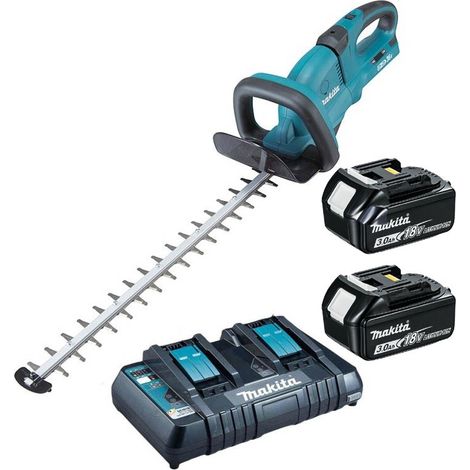 Makita DUH651RT2 Twin LXT 18v / 36v Li Ion Hedge Trimmer 2 x 3.0ah Dual Charger (1/4)