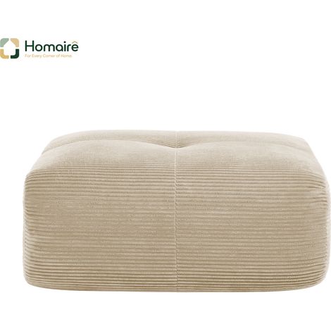 Modularer Pouf aus Cordstoff beige mit Armlehnen en Polyester 92.5 x 75 x 40 cm HOMAIRE (1/5)