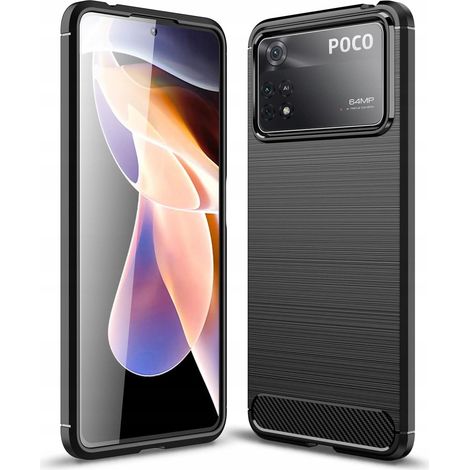 Funda Xiaomi Poco X4 Pro 5G negra de TPU delgada y antideslizante (1/5)