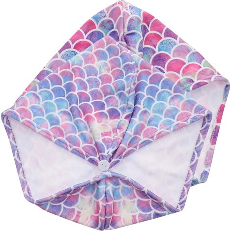 2pièces Serviettes Microfibre Cheveux Lot de Absorbantes Séchage Rapide pour Femmes (1/5)