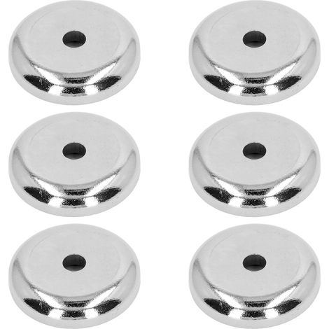 Lot de 10 aimants disques avec alésage fraisé, aimants ronds en acier inoxydable NdFeB A42, 35 kg (1/5)