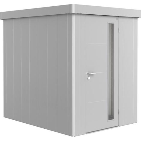 Gerätehaus Neo 2A Standardtür silber-metallic