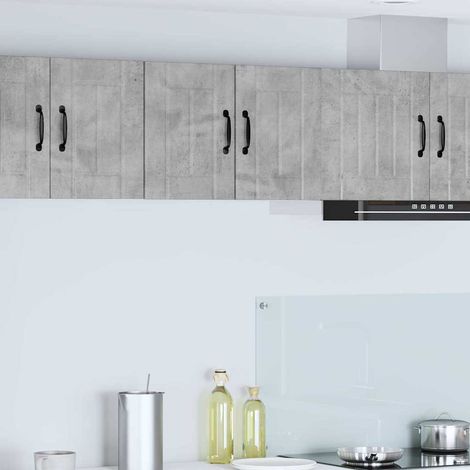 Wall Cabinet LUCCA 2 pcs Concrete Grey 30 x 31 x 40 cm vidaXL