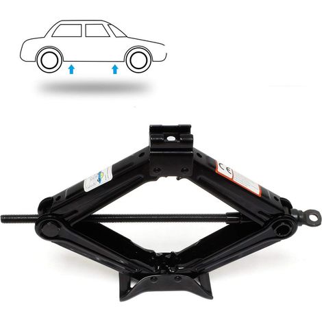 Trade Shop - Wagenheber mit PANTOGRAPH-KURBEL, MANUELLES HEBEN 1 TONNE, AUTORÄDER 1000 KG - (1/3)