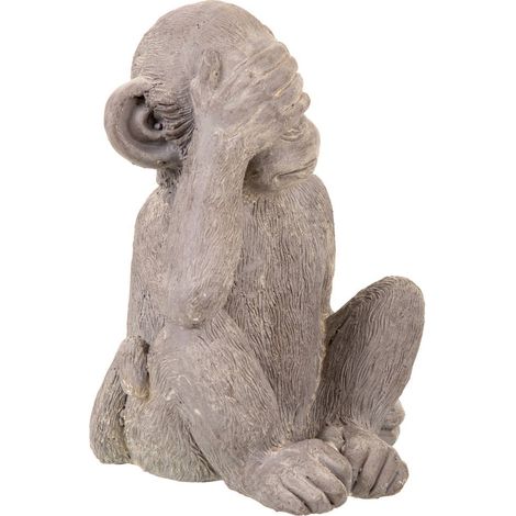 Mono decorativo de magnesio gris 35x26x40