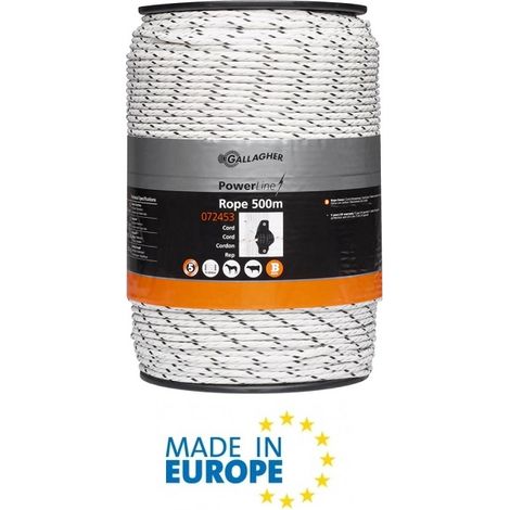 Corda PowerLine Colore Bianco Lunghezza 200 m GALLAGHER per Recinzioni Elettriche (1/5)