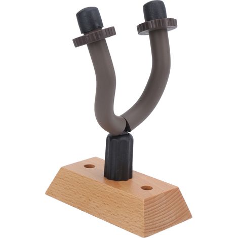 Lot de 2 Crochets Muraux pour Guitare, Support en Bois Massif, Fixation pour Guitare Électrique, Ukulélé, Basse, Étui Rigide (1/5)