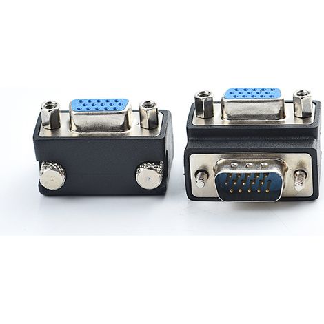 VGA15 male to female U-shaped adapter for connecting a computer to a projector, 270-degree downward bend, monitor up and down. (1/5)