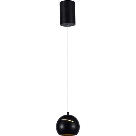 8.5W LED LAMPADA A SOSPENSIONE 180 CORPO NERO 3000K - Luce CALDA