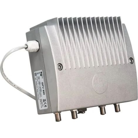 Amplificador de señal triax gpv 950 ganancia uhf 40 dB ganancia vhf 40 dB