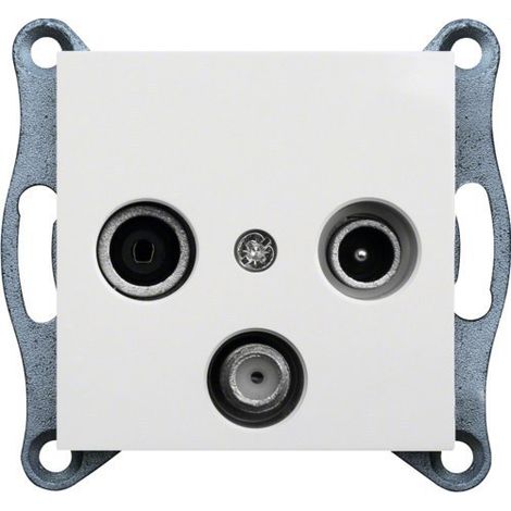 Conector de antena Lumina RTV-SAT estándar blanco WL3110
