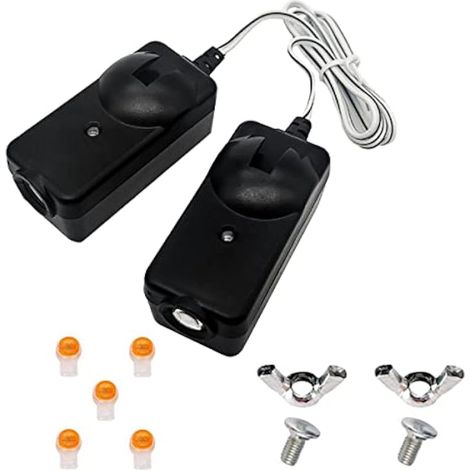 Kit de capteur de sécurité 2025 41A5034 compatible avec ouvre-porte de garage Liftmaster Chamberlain Sears Craftsman fabriqué après 1997. Capteurs de sécurité avec illets de faisceau, remplace (1/5)