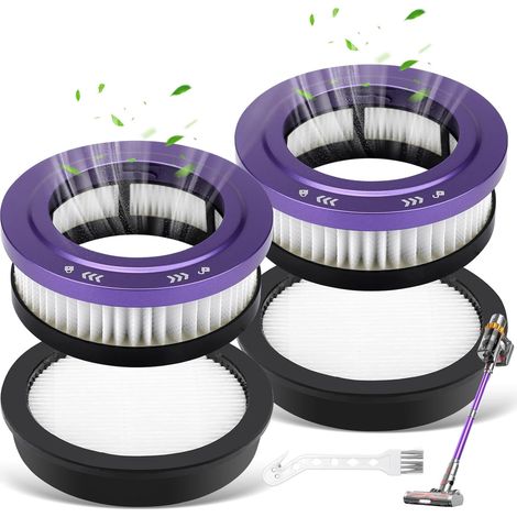 4 x Staubsaugerfilter für Anyson Stars 5 45000Pa/550W/70Min Staubsauger Kabellos HEPA Filter Ersatzteile Kompatible mit Anyson 1.6L Akku Staubsauger Super Leise Stars 5 Ersatzfilter (1/4)