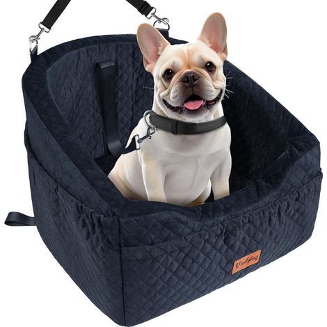 Hundeautositz Sitzerhöhung für kleine Hunde bis 11,3 kg, waschbar, mit Memory-Schaum (1/5)