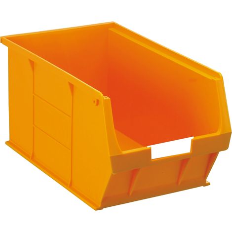Bac de rangement RS PRO Orange en PP, 181mm x 205mm x 350mm ( Prix pour Paquet de 5 ) (1/2)