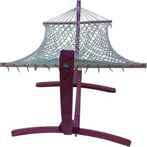 Vigor-blinky 9691760 Hawaii Amaca con Supporto Autoportante Legno di Pino Poliestere 320x120 cm Portata 150 Kg (1/2)