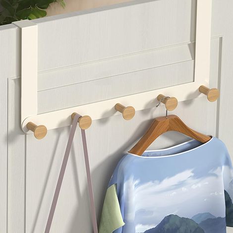 Wall Coat Rack with 5 Hooks for Bedroom (1/5)
