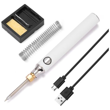 Pair - HANDSKIT – fer à souder avec alimentation USB, Kit électrique à température réglable 5V 8W avec fil de support (1/5)