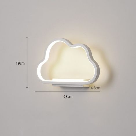 Applique murale LED, modèle moderne blanc 7W, design épuré en aluminium pour couloir, escalier, salon, chambre, couleur inaltérable (blanc) (1/5)