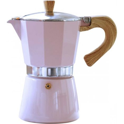 Klassische italienische Stempelkaffeemaschine aus Aluminium, 3 Tassen – Geeignet für die Zubereitung von italienischem und kubanischem Kaffee – Ideal für Zuhause und Camping – 150 ml (5 oz) (1/5)