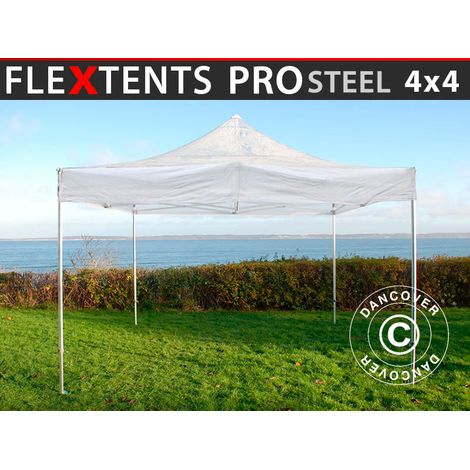 Pop up gazebo FleXtents Pop up canopy Folding tent PRO Steel 4x4