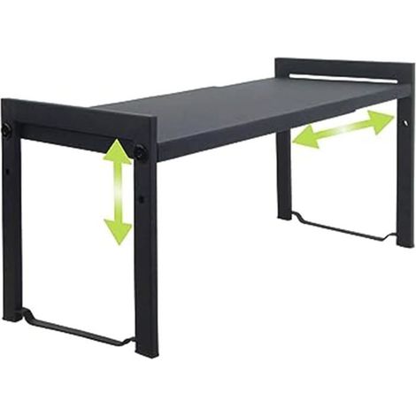 Étagère extensible 66 cm - Métal robuste - Réglable et empilable - Gain de place pour la cuisine ou le bureau - 33 (1/5)