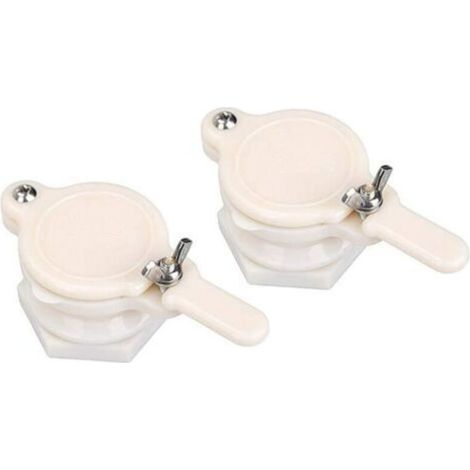 Pcs Honey Gate Valve ABS Plastic 2.36″ Extractor Tap Honey Extractor Equipment Honey Tap for Beekeeper (White Honey Gate Valve)